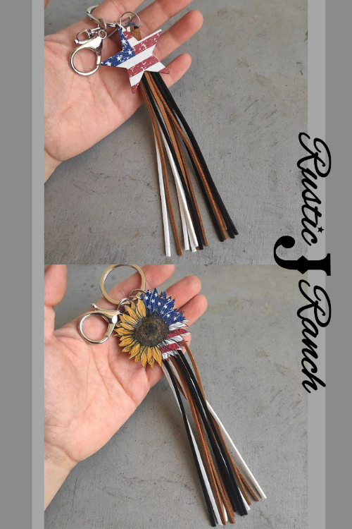 Americana Western Keychain