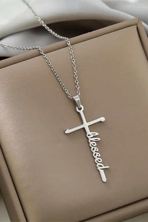 Trust, Grace, or Blessed necklace