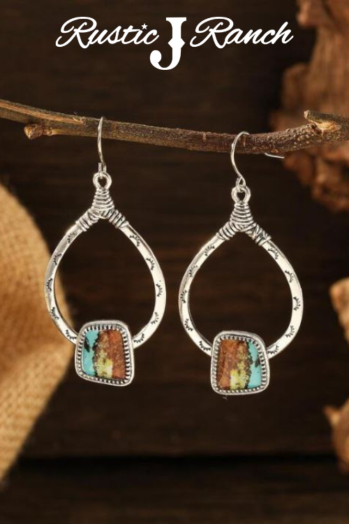 Boho Drop Pendant Earrings