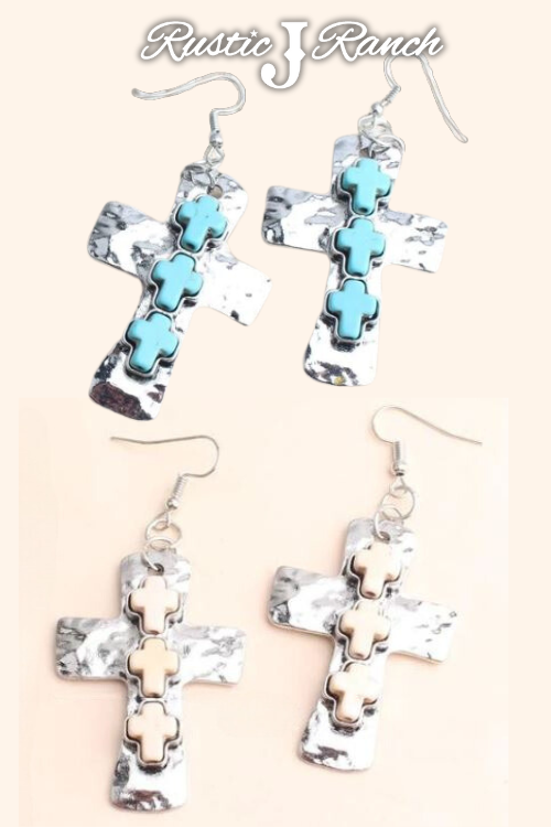 Stainless Steel Cross earrings