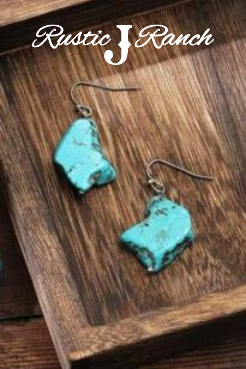 Chunky Turquoise earrings