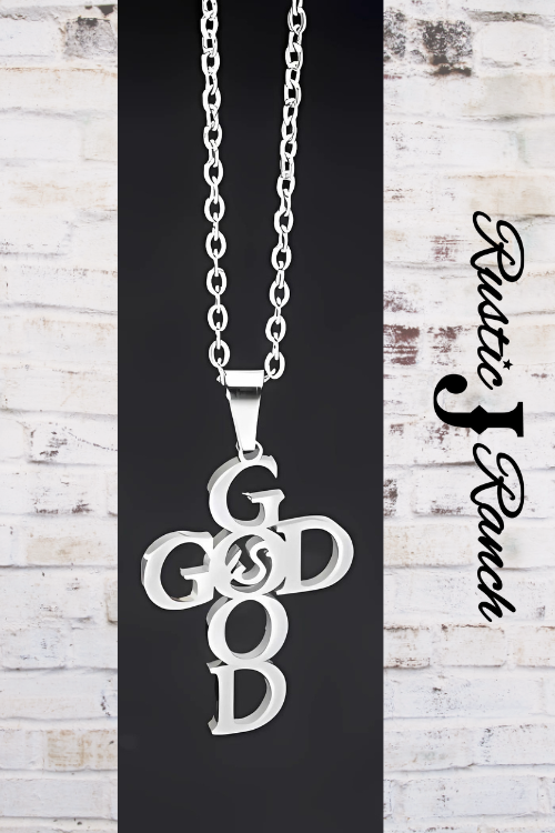 Stainless Steel God is Good necklace