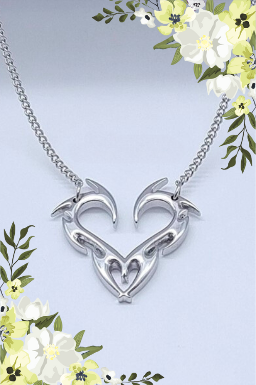 Antlers and Heart necklace