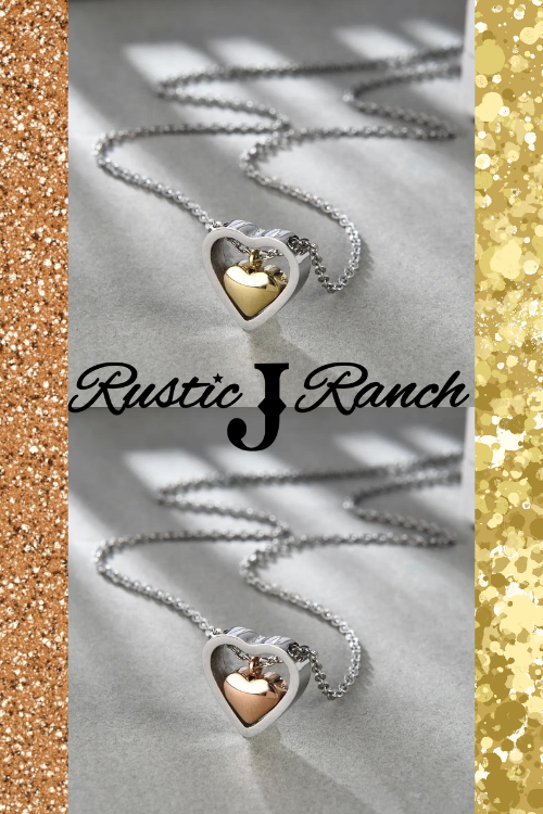 Stainless Steel Heart of Gold necklace