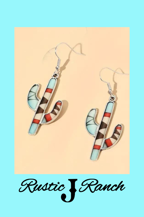 Aztec Cactus earrings