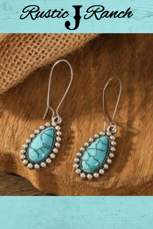 Red, White, or Blue Turquoise earrings