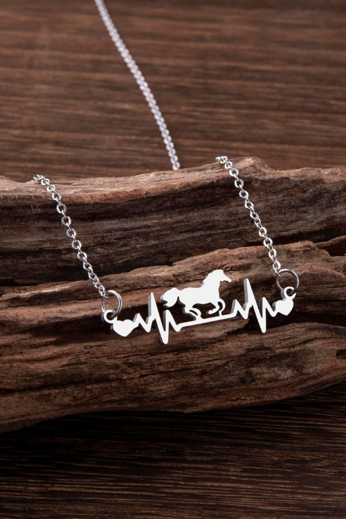 Heartbeat Horse necklace